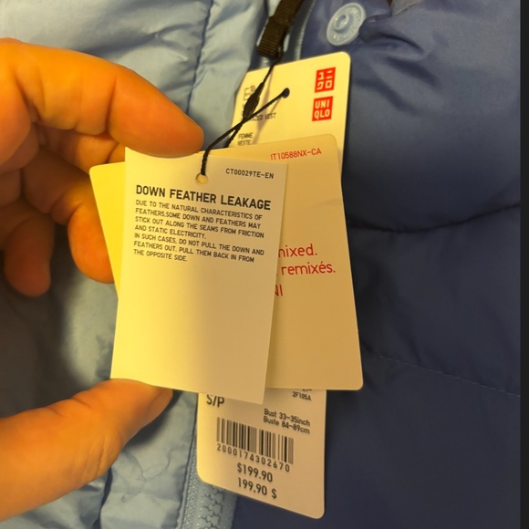 Uniqlo and Marni collab oversized blue down puffer vest NWT - Picture 7 of 12